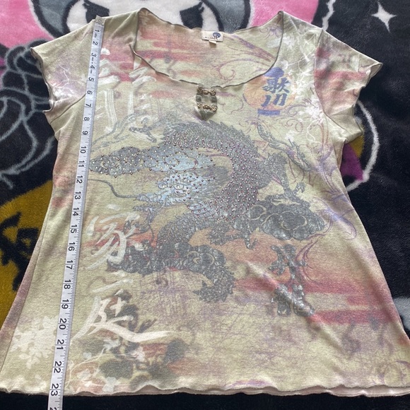 One world Y2k dragon top - Picture 6 of 10